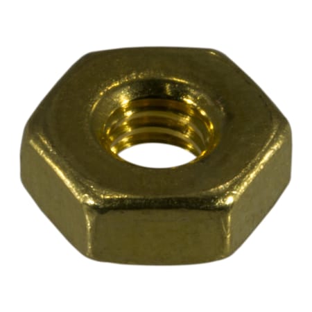 Midwest Fastener Machine Screw Nut, #8-32, Brass, 70 PK 61778